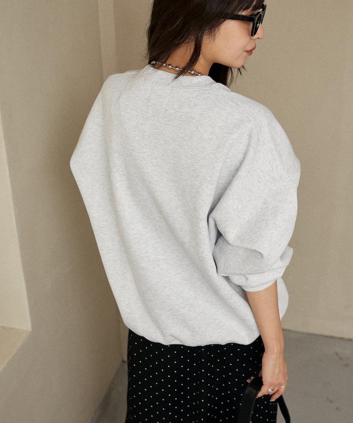 花卉圖案華夫格標誌衛衣