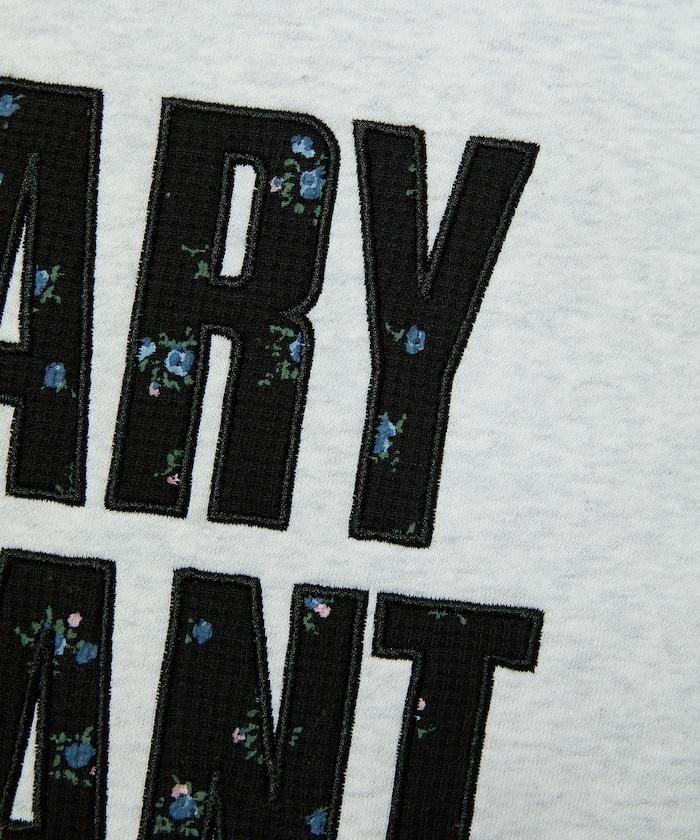 花卉圖案華夫格標誌衛衣