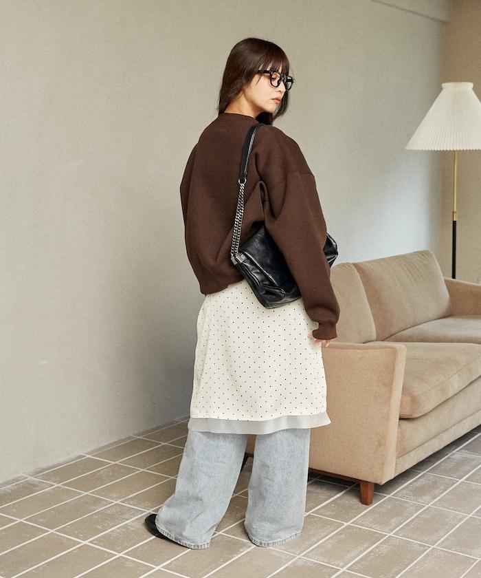 簡約標誌刺繡加絨衛衣