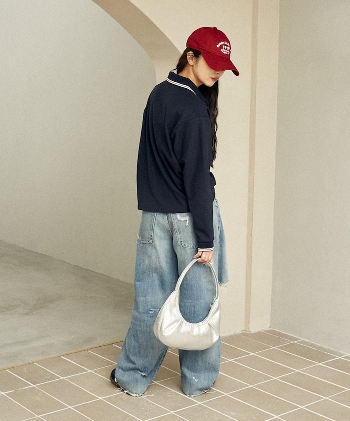長袖單點鹿子紋POLO衫