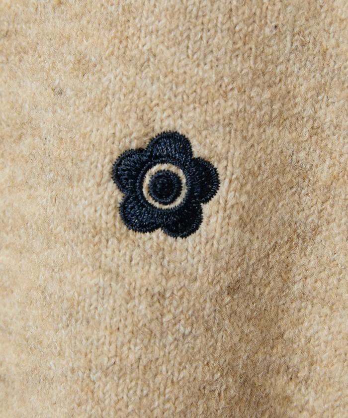領口線條 單點刺繡 針織POLO衫
