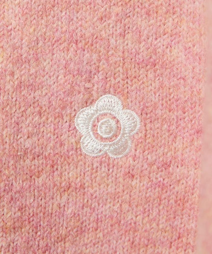 領口線條 單點刺繡 針織POLO衫