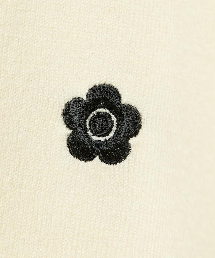 單點刺繡疊穿風針織開衫
