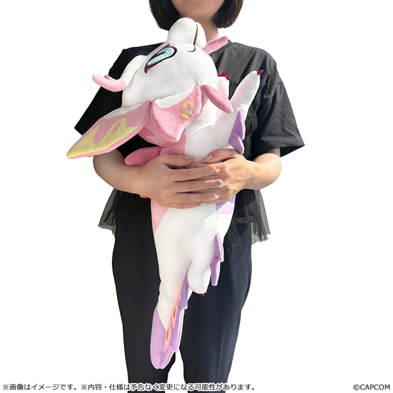 《怪物獵人物語》_Mon de fo 柔軟抱枕毛絨玩具 瀧流龍