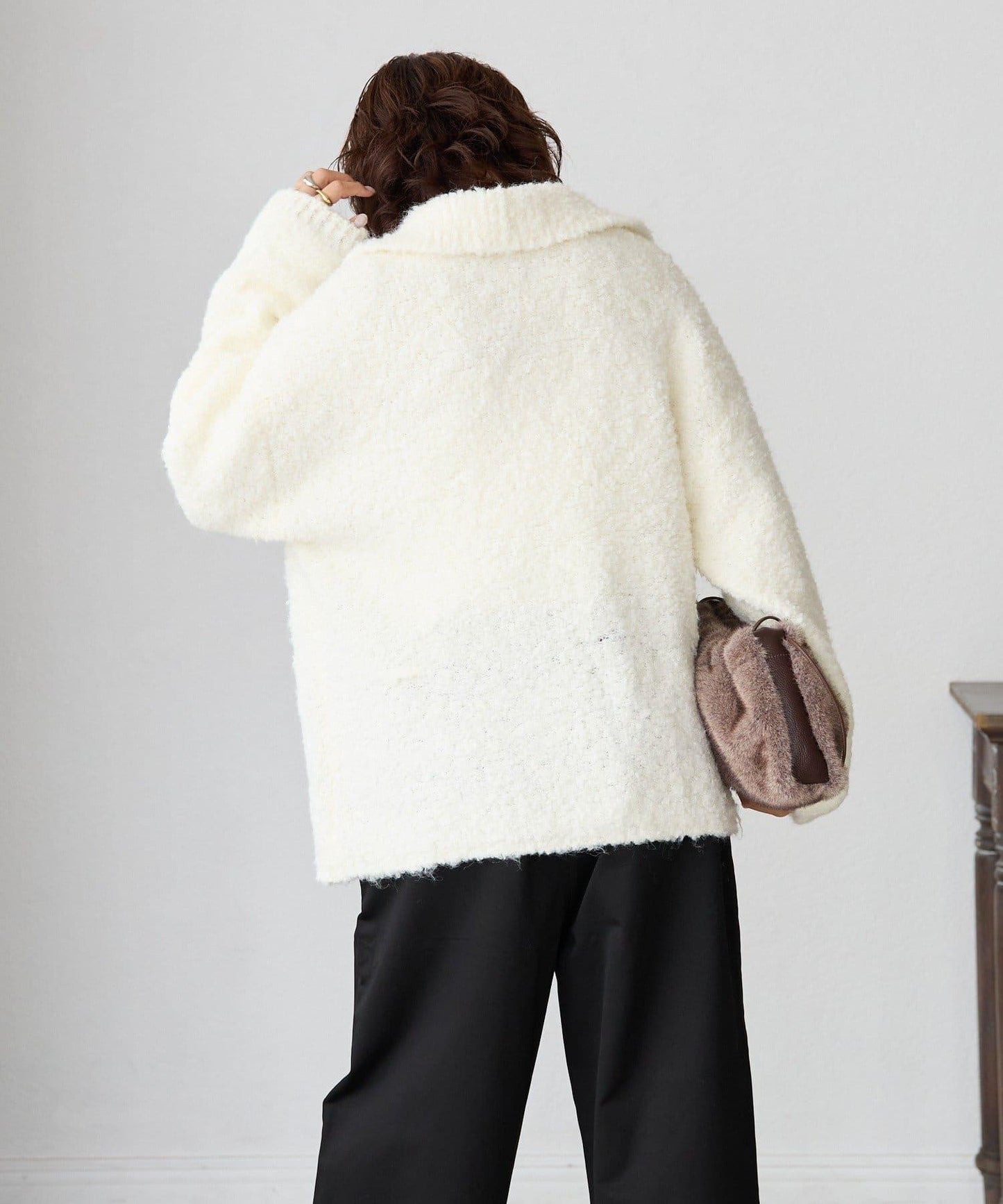 仿羊羔絨開衫/預計10月下旬發貨