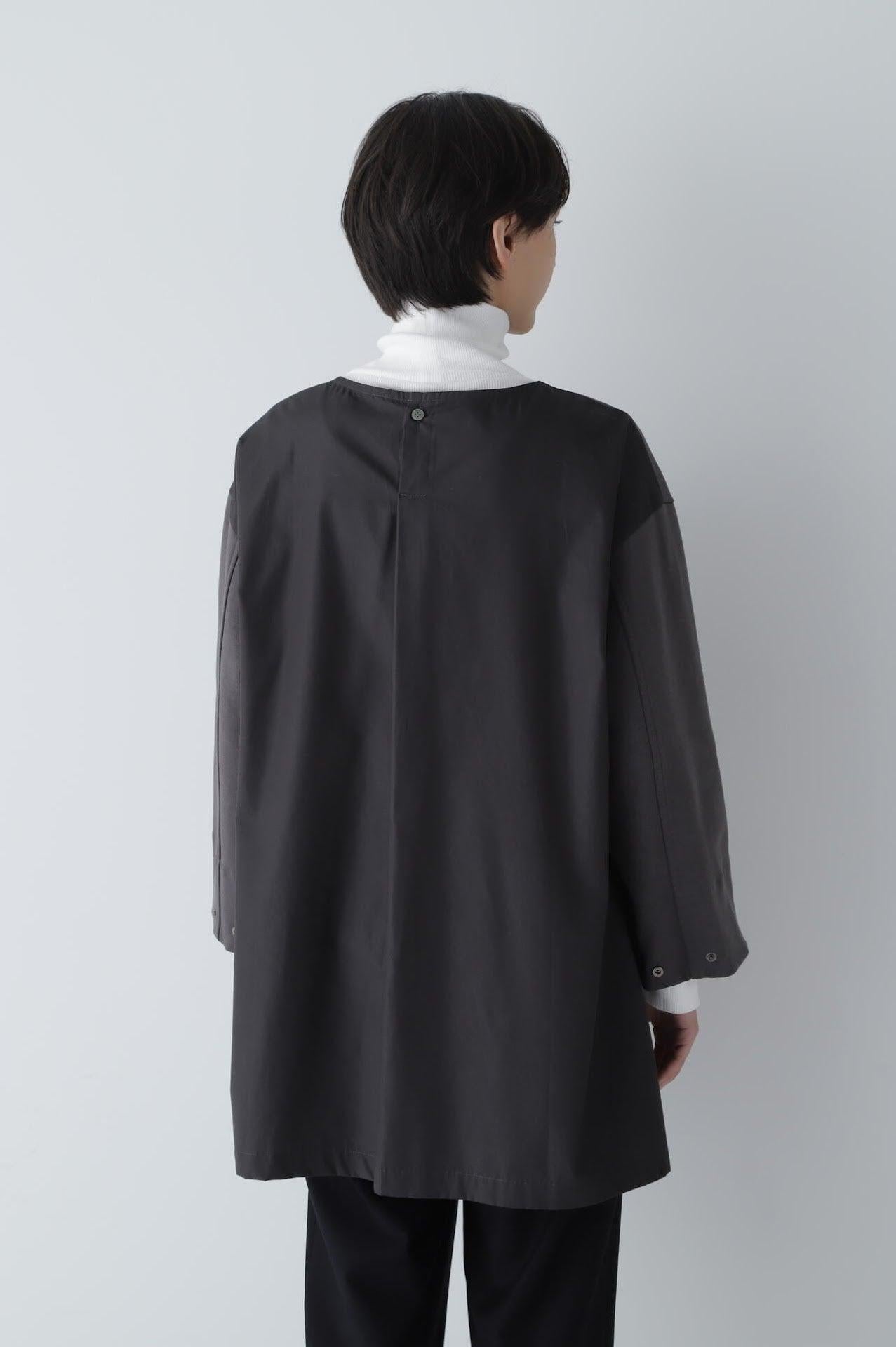布帛拼接針織開衫