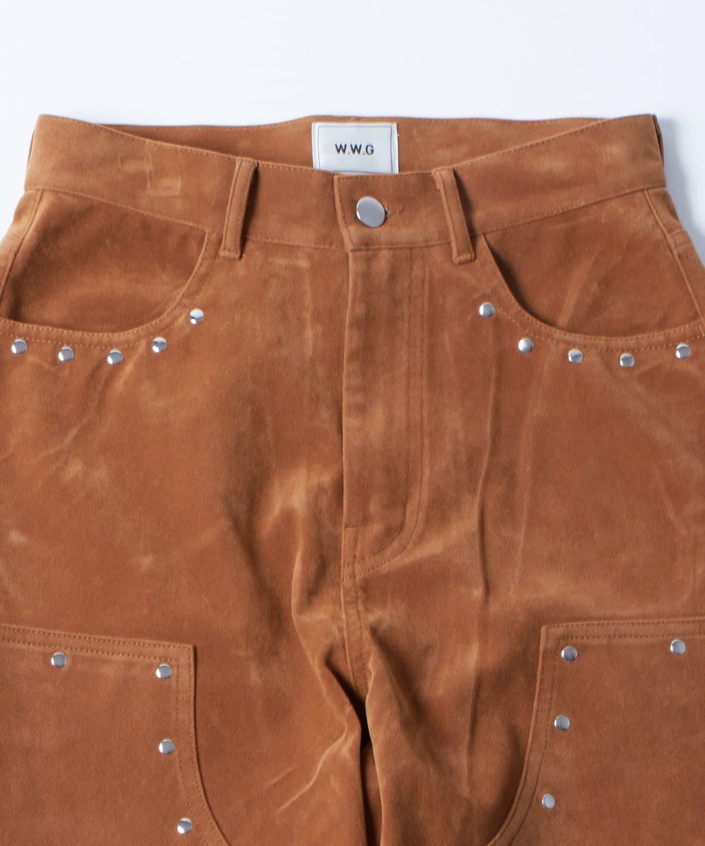 【AW】麂皮雙層膝蓋長褲