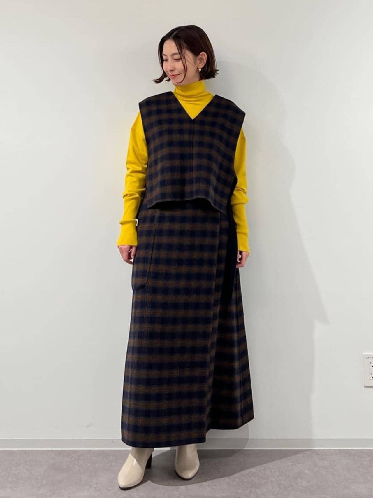 菊池亜希子×LEE×hw 雙面圍裹半身裙