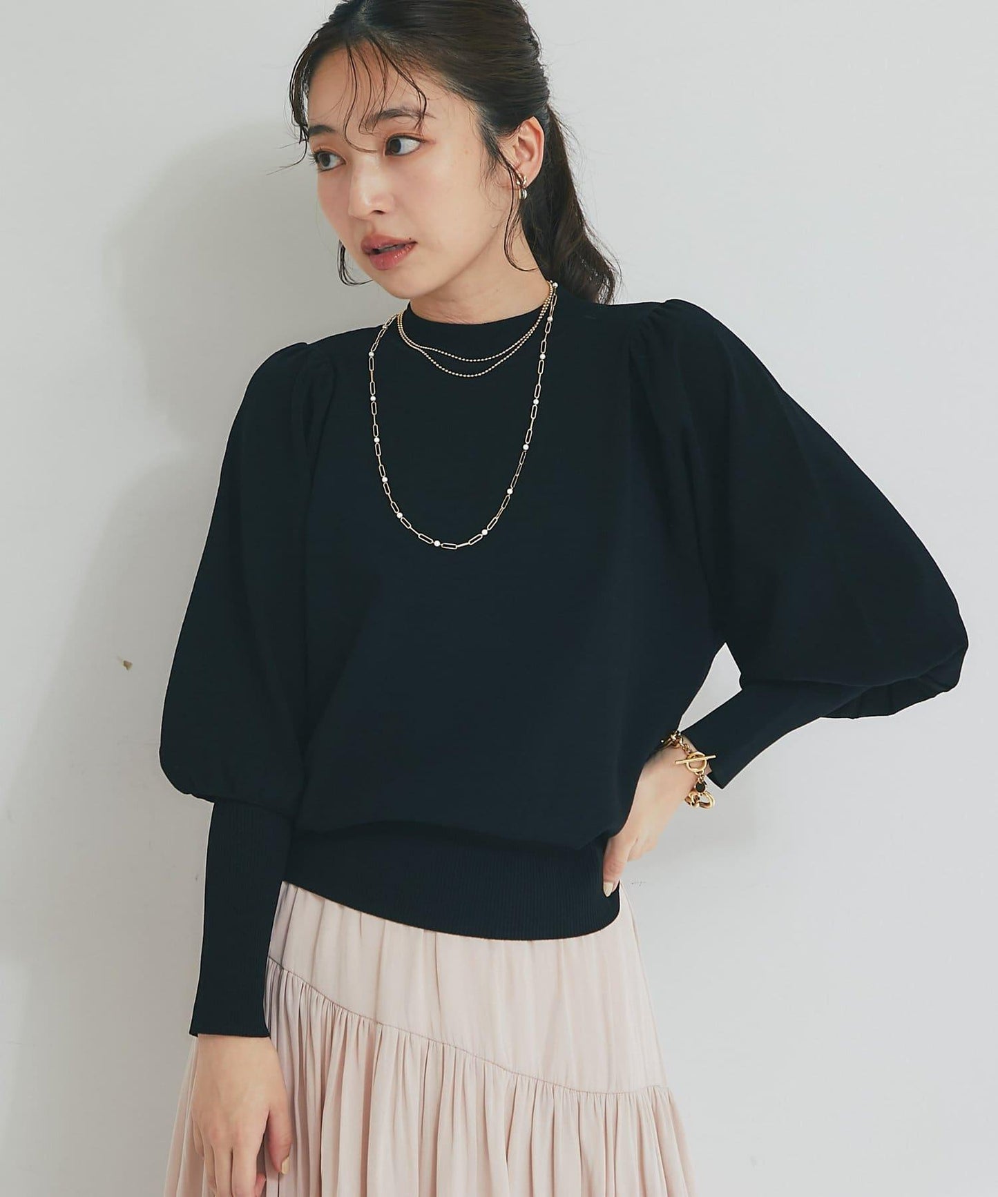 【名品・百搭力最強】泡泡袖針織衫