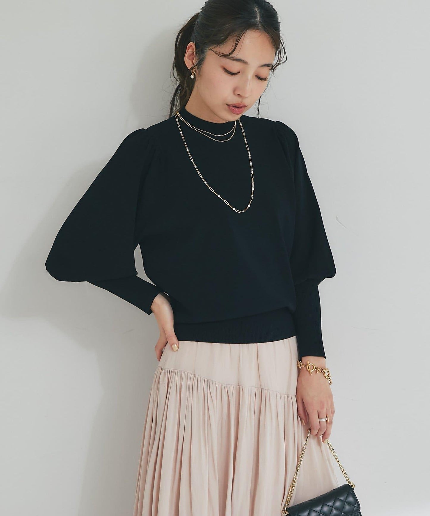 【名品・百搭力最強】泡泡袖針織衫