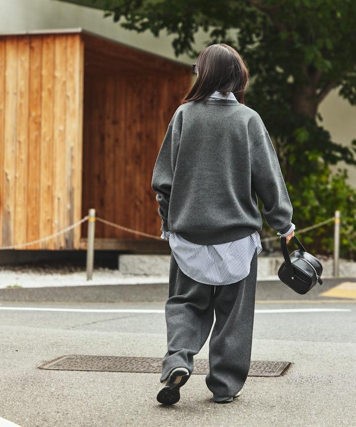 衛衣風圓領針織衫