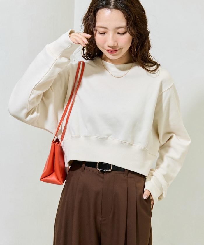 短款蝙蝠袖毛圈衛衣