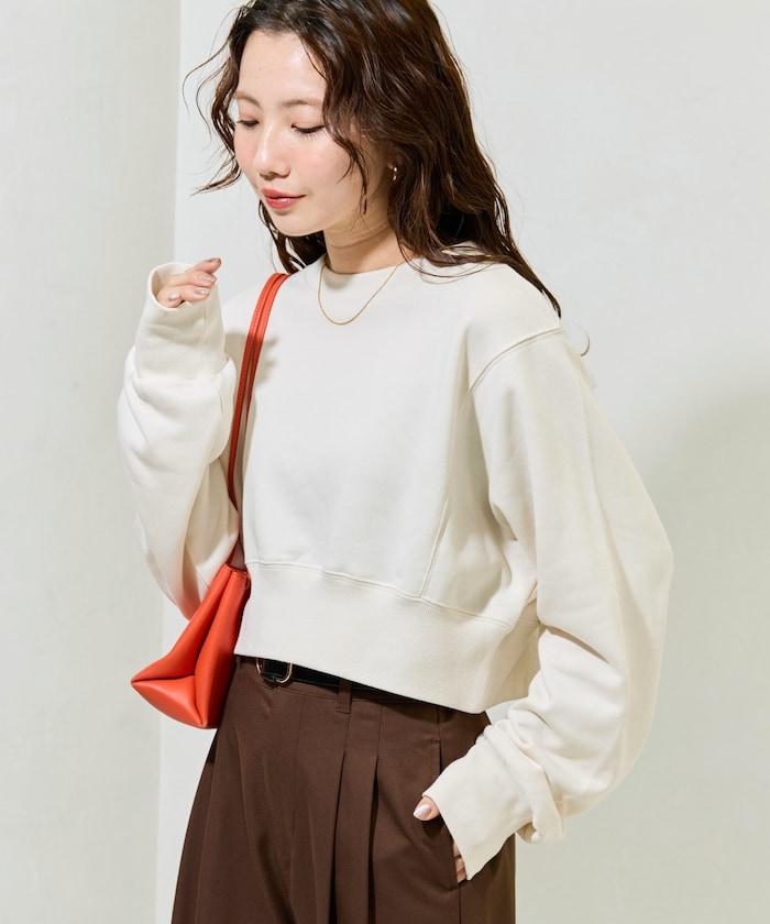 短款蝙蝠袖毛圈衛衣