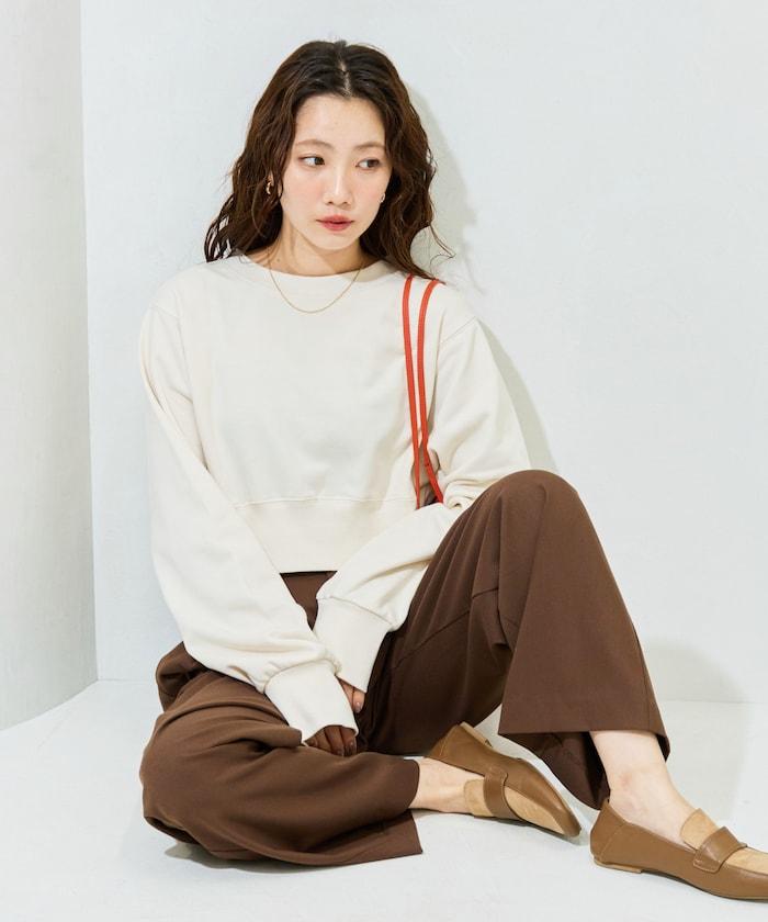 短款蝙蝠袖毛圈衛衣