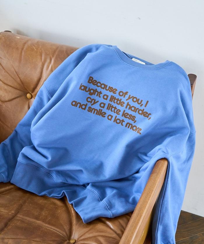 植絨字母印花加絨衛衣