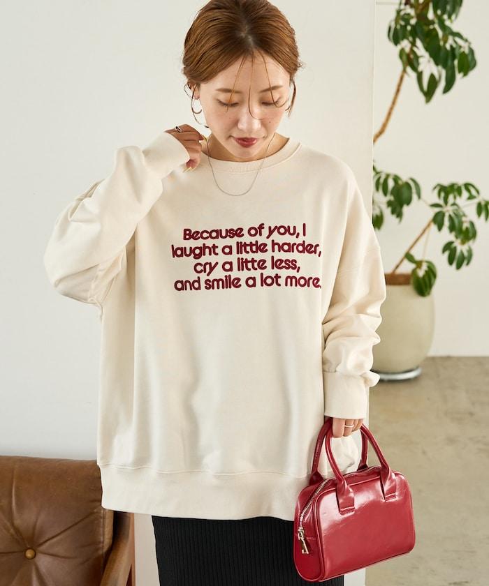 植絨字母印花加絨衛衣