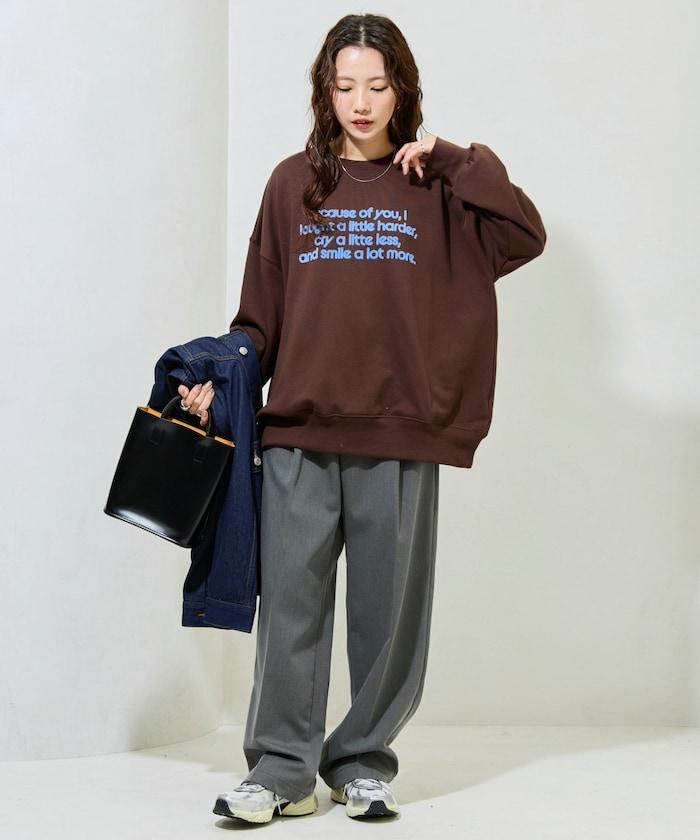 植絨字母印花加絨衛衣