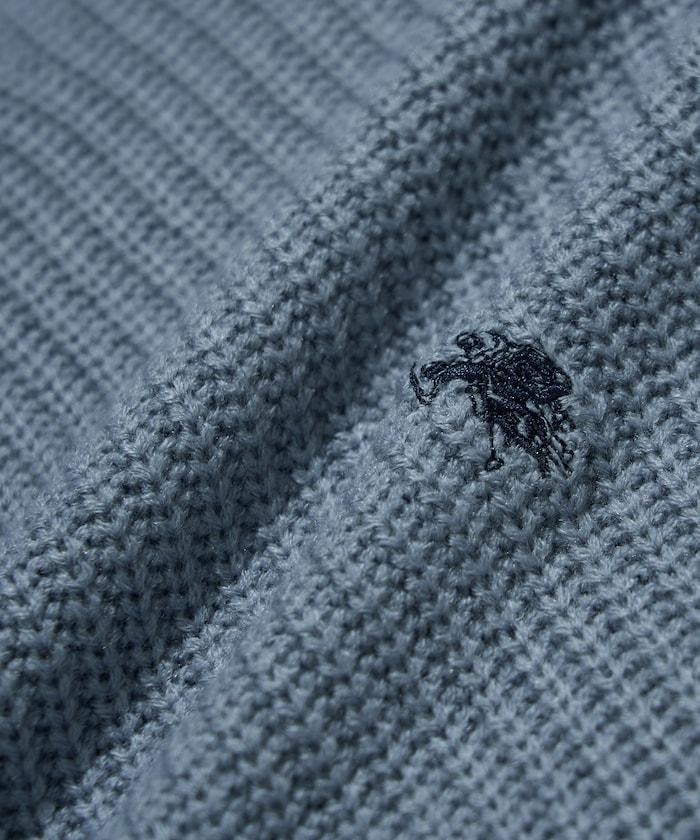 特別刺繡橫紋圓領針織衫【限量】