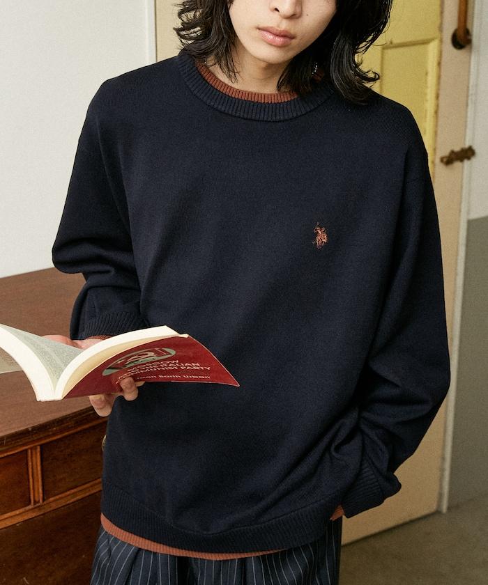 特別款假兩件針織衫