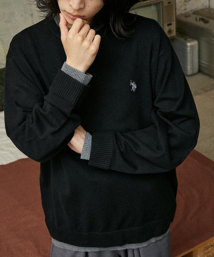特別款假兩件針織衫