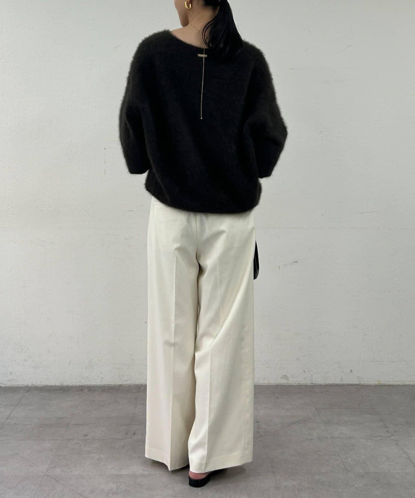 【Loungedress】直筒褶皺長褲