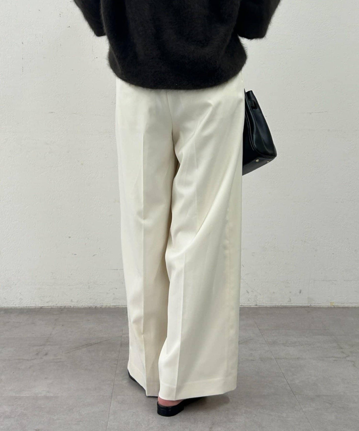 【Loungedress】直筒褶皺長褲