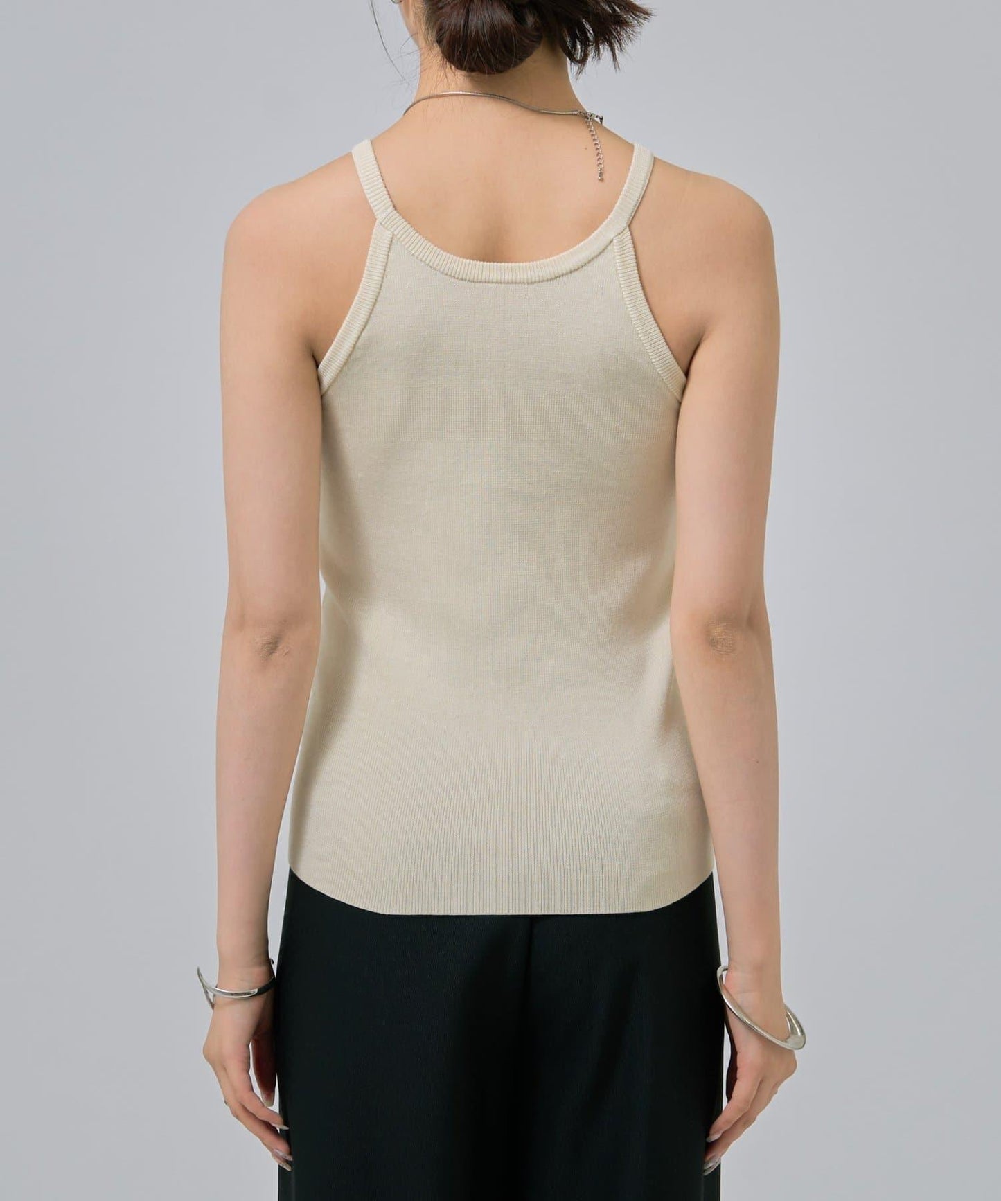 無袖針織開衫套裝