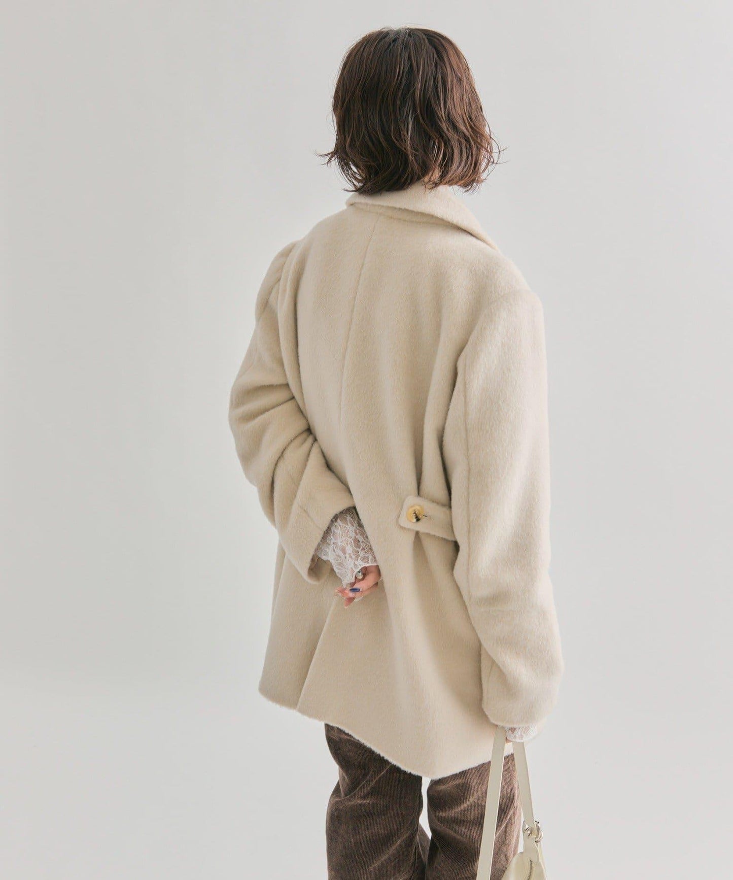 毛邊雙排扣西裝外套