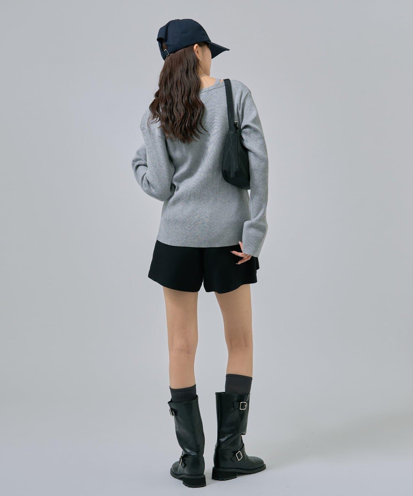 無袖針織開衫套裝