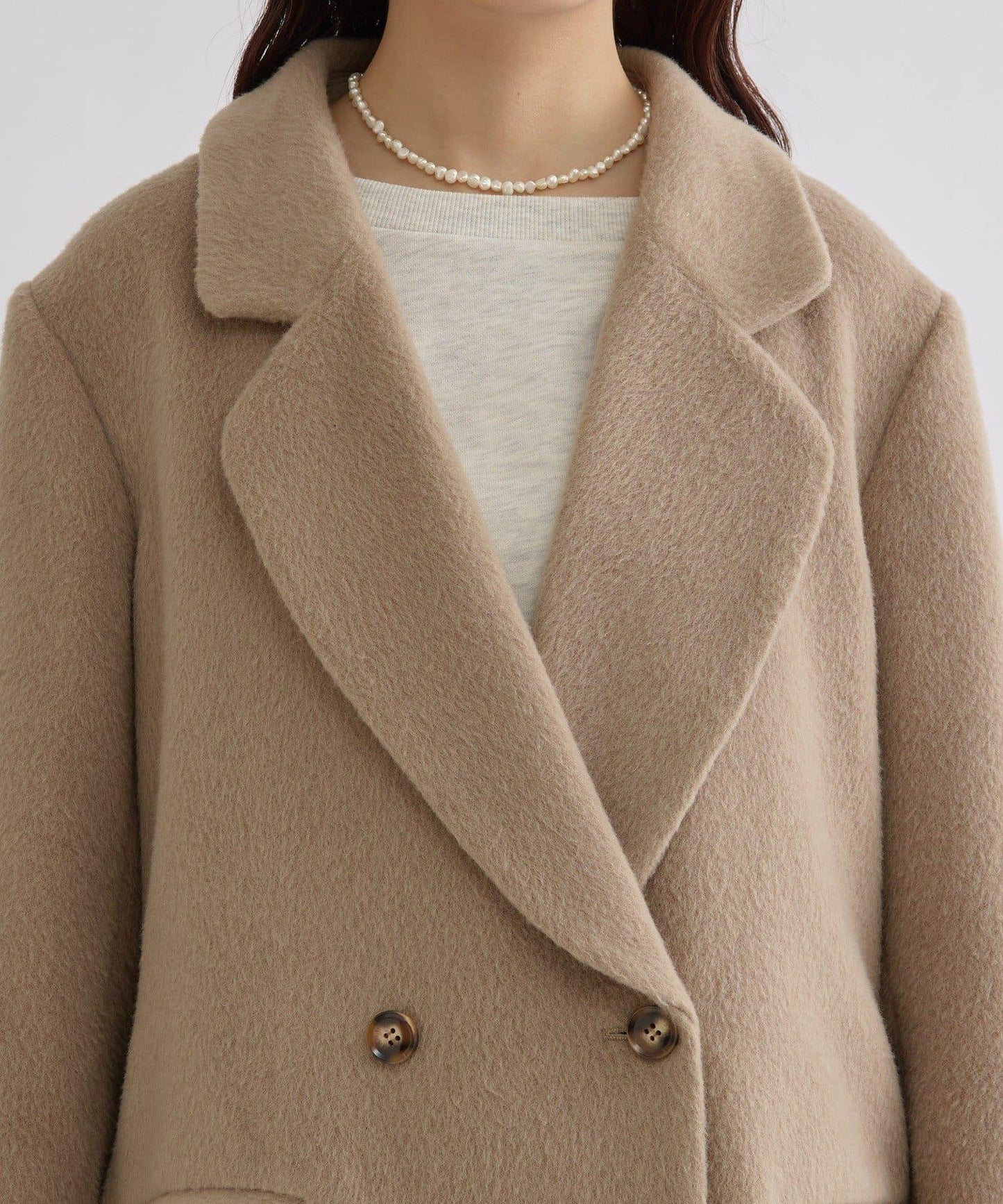 毛邊雙排扣西裝外套