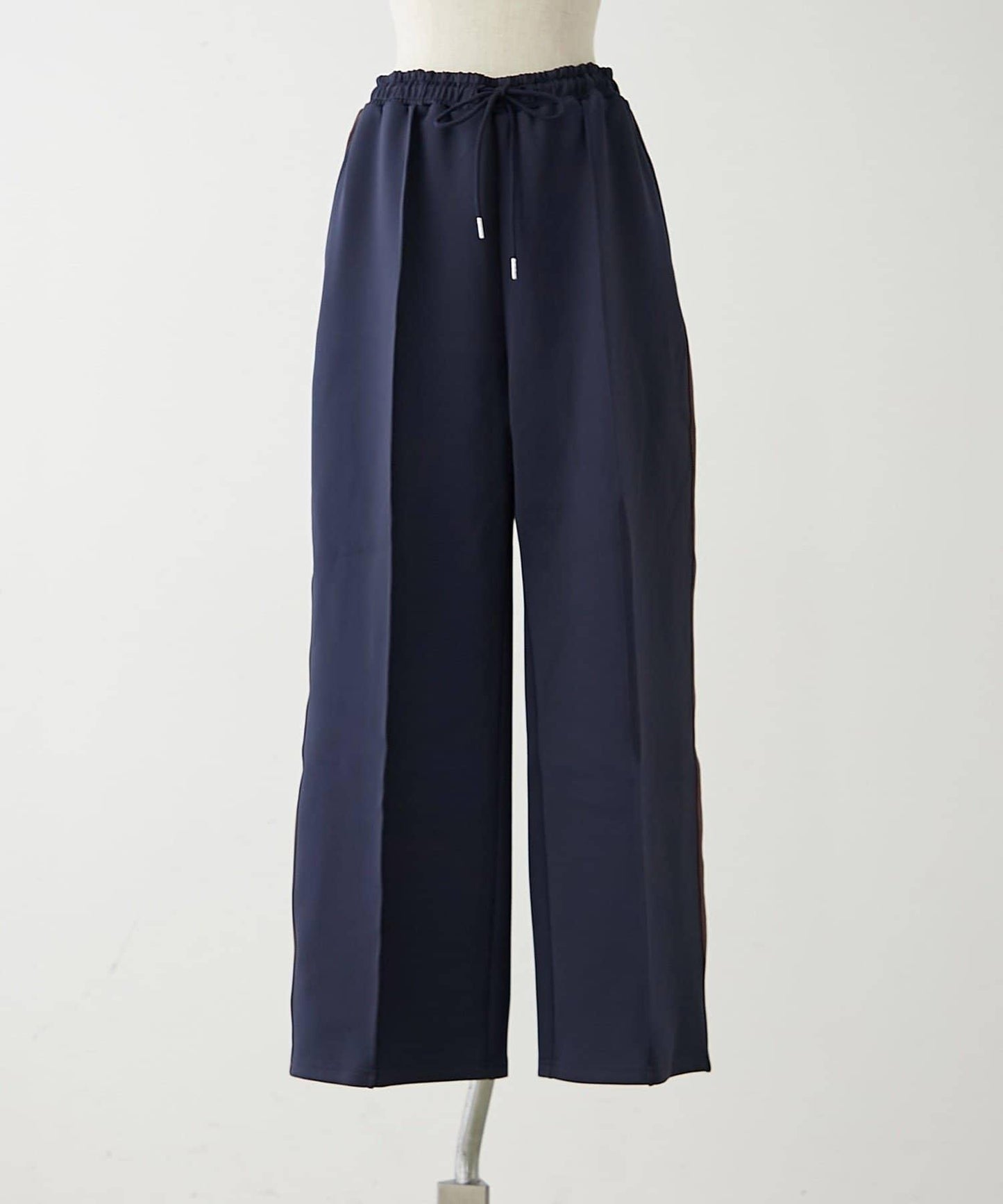 【NUNIFE】顯瘦線條休閒褲