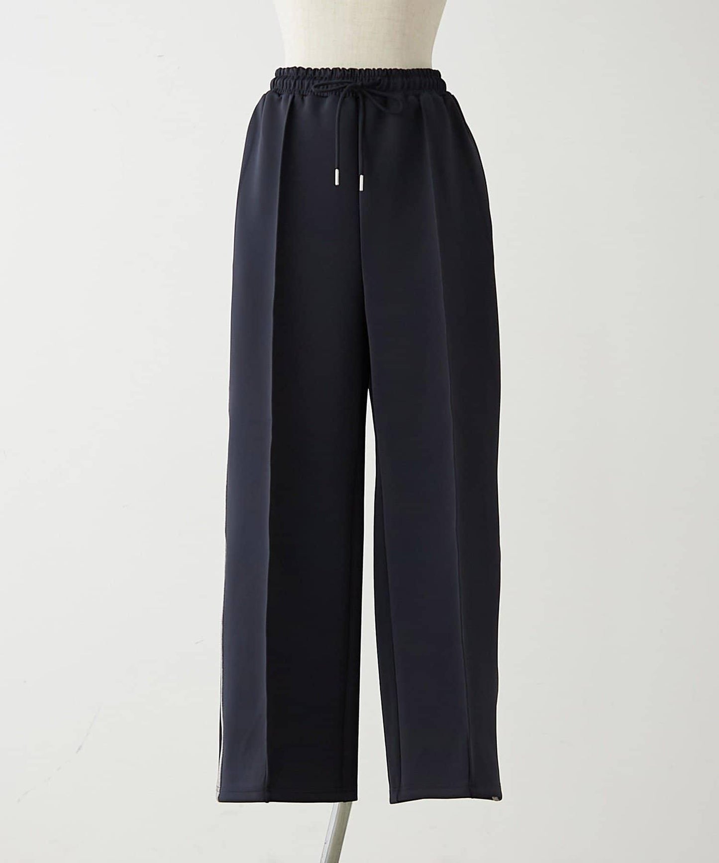 【NUNIFE】顯瘦線條休閒褲