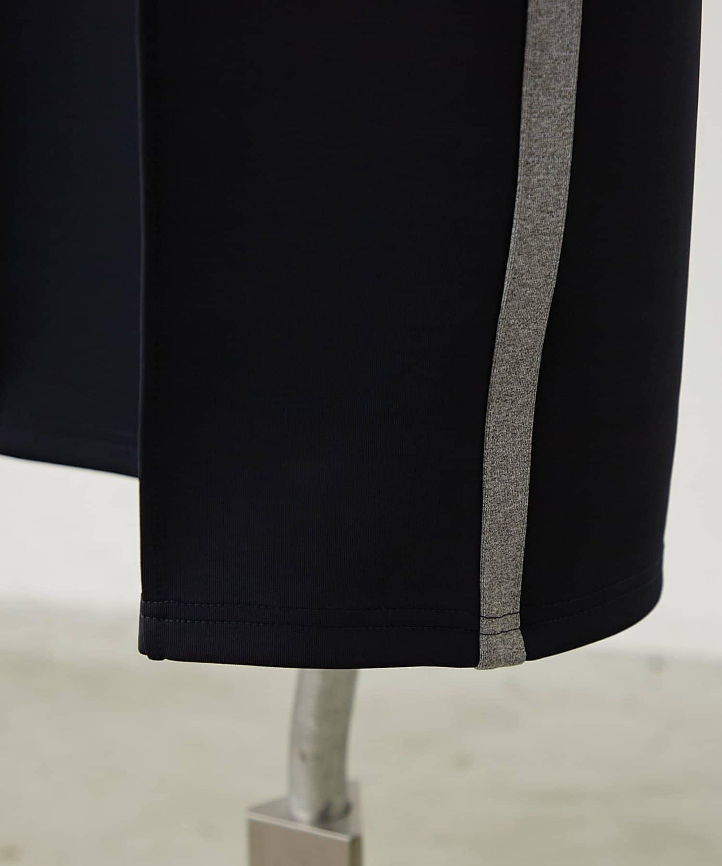 【NUNIFE】顯瘦線條休閒褲