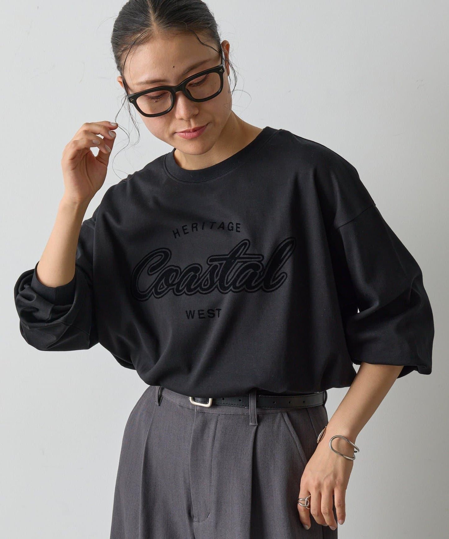 【AW】Coastal印花袖口羅紋長袖T恤