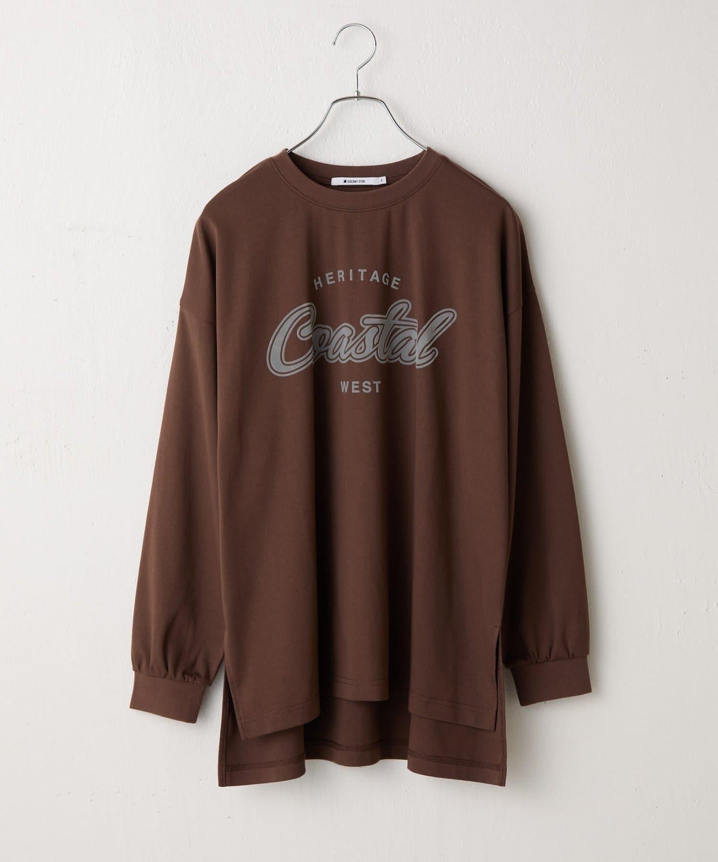 【AW】Coastal印花袖口羅紋長袖T恤