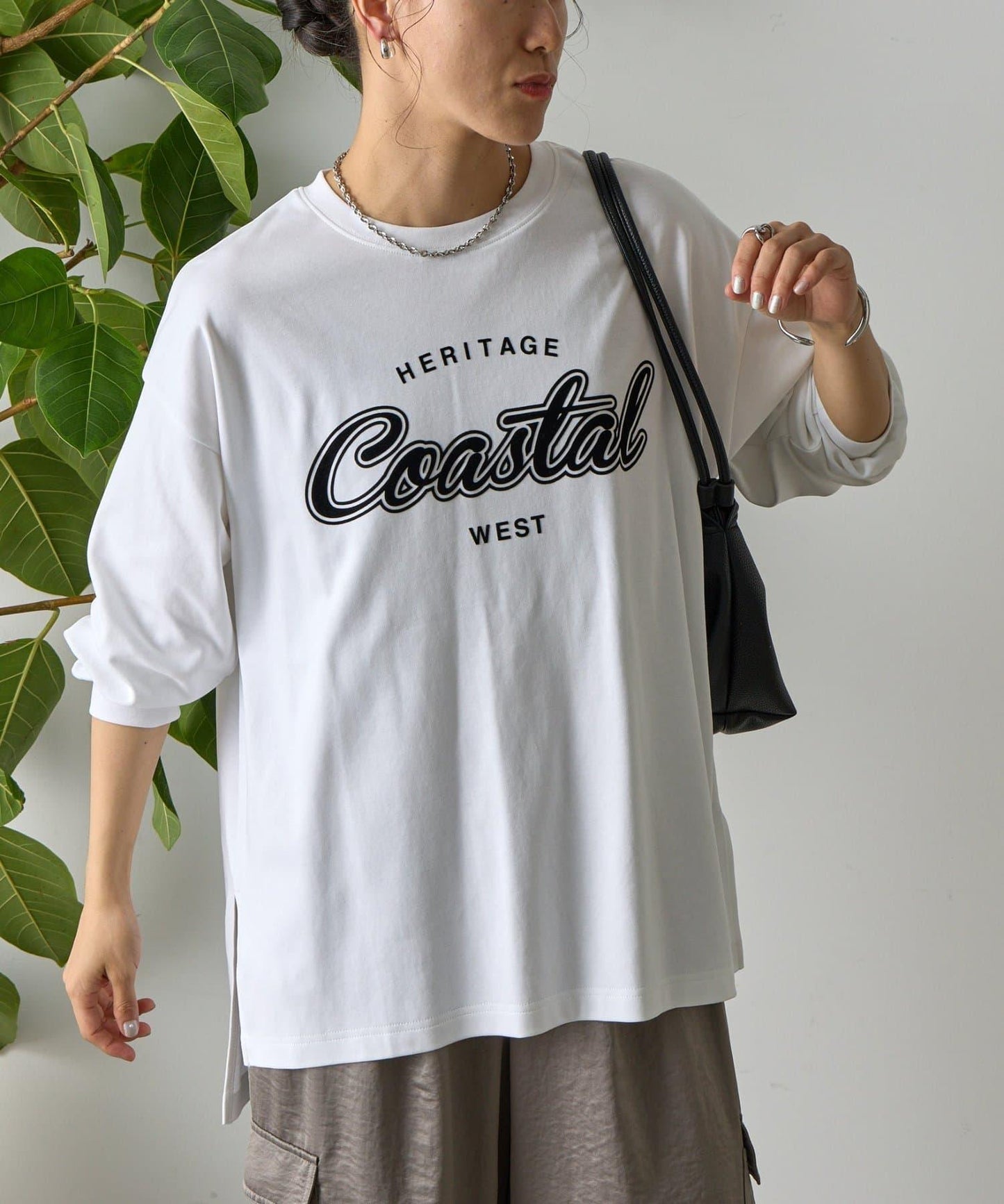 【AW】Coastal印花袖口羅紋長袖T恤
