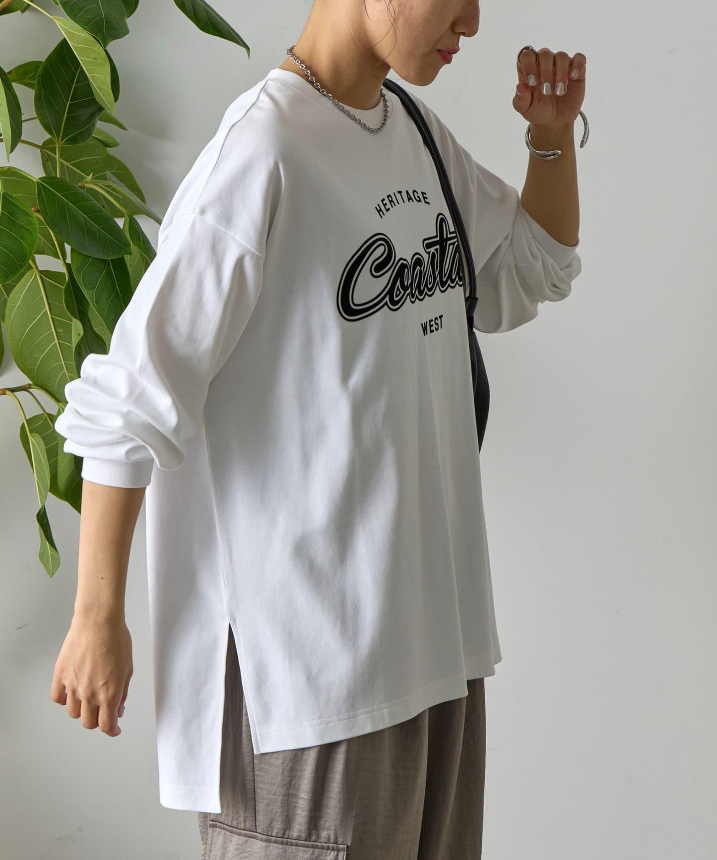 【AW】Coastal印花袖口羅紋長袖T恤