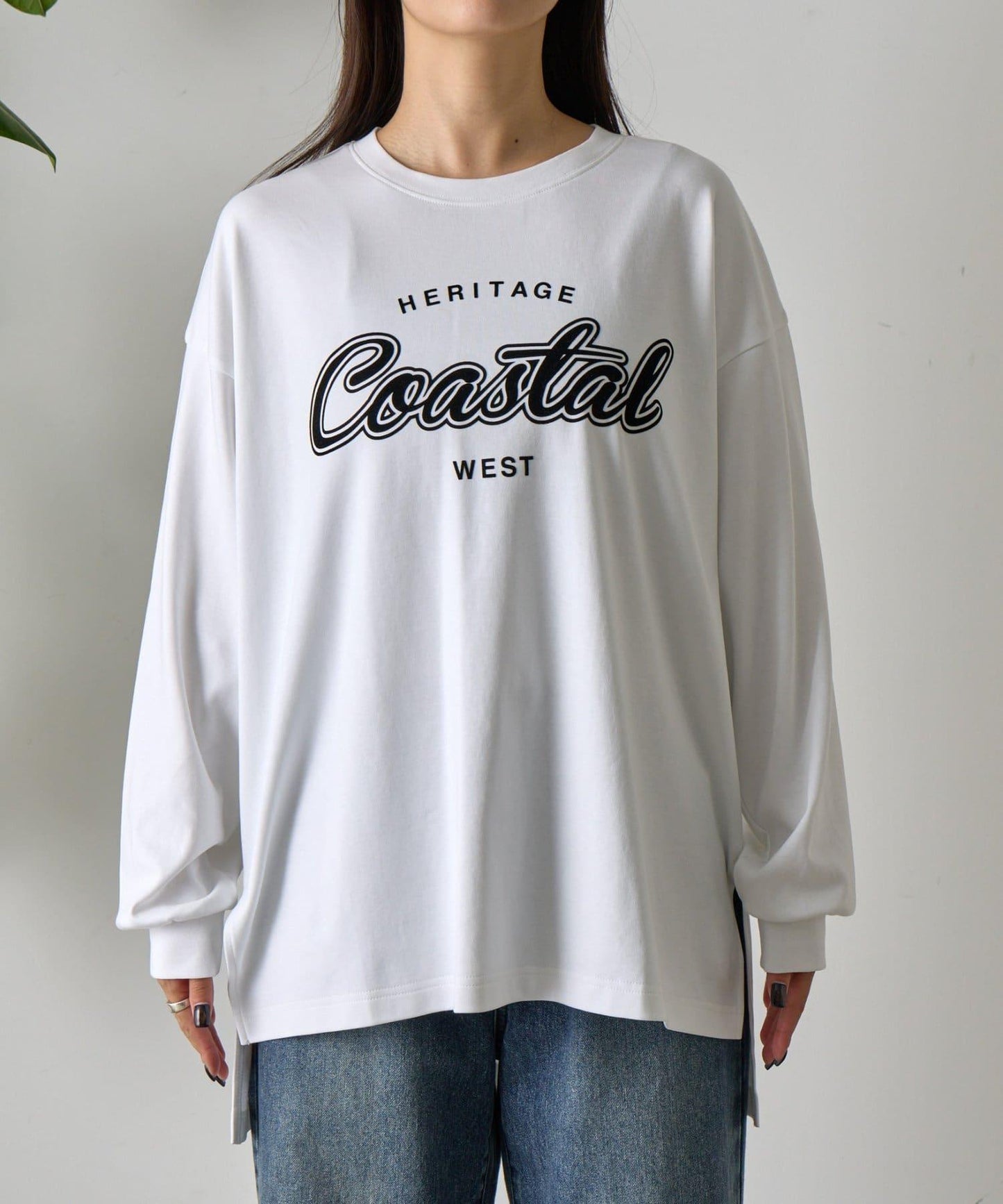 【AW】Coastal印花袖口羅紋長袖T恤