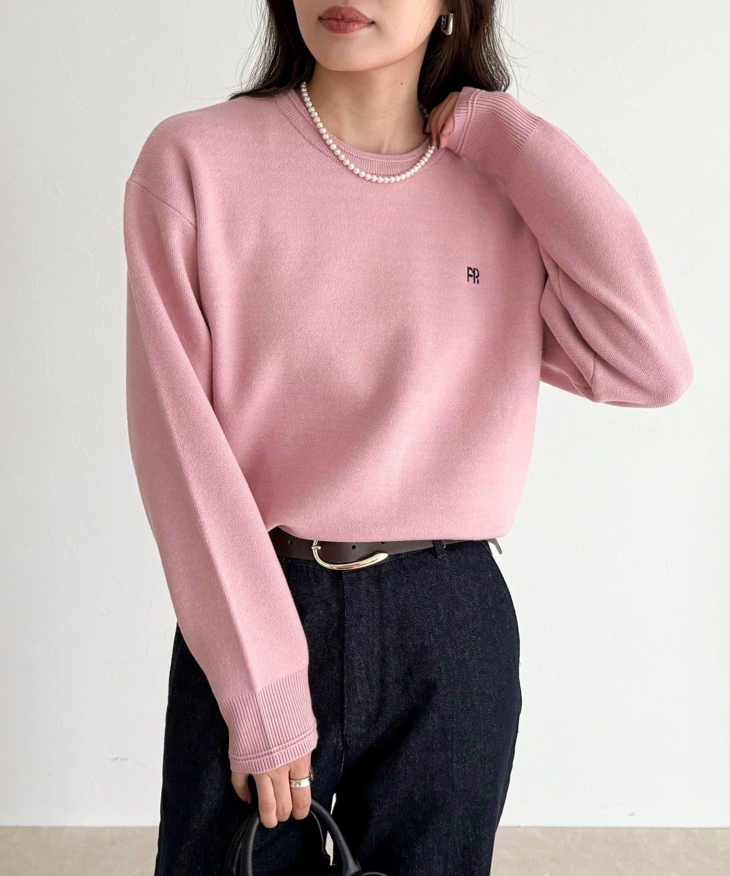 FR刺繡衛衣針織套頭衫