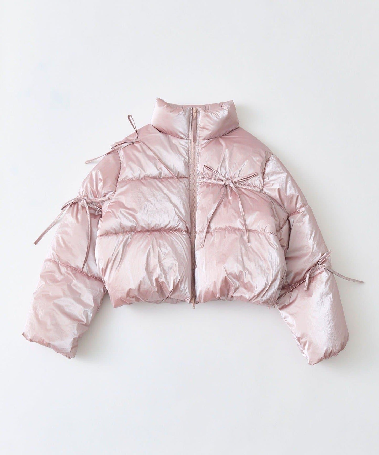 蝴蝶結環保羽絨夾克