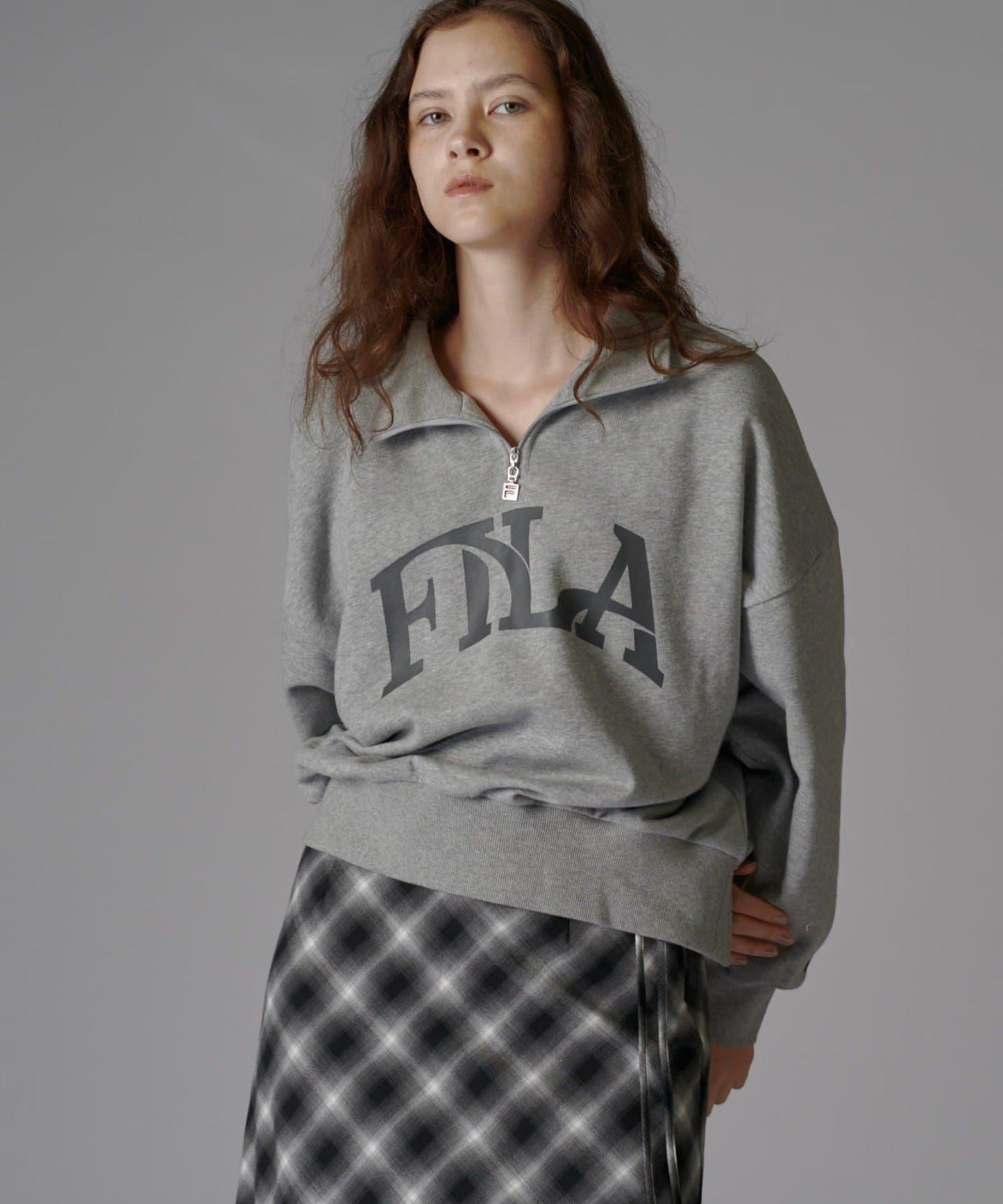【FILA×Lui's】半拉鍊標誌衛衣