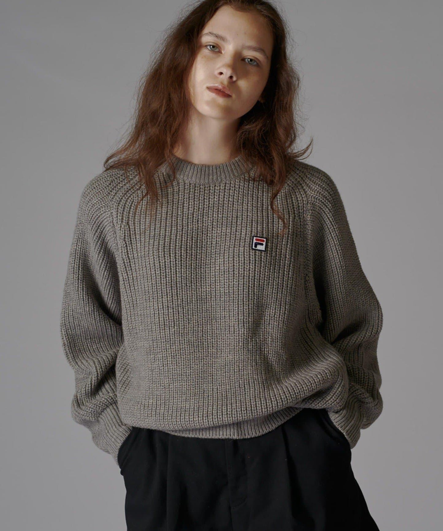 【FILA×Lui's】高領短款針織衫
