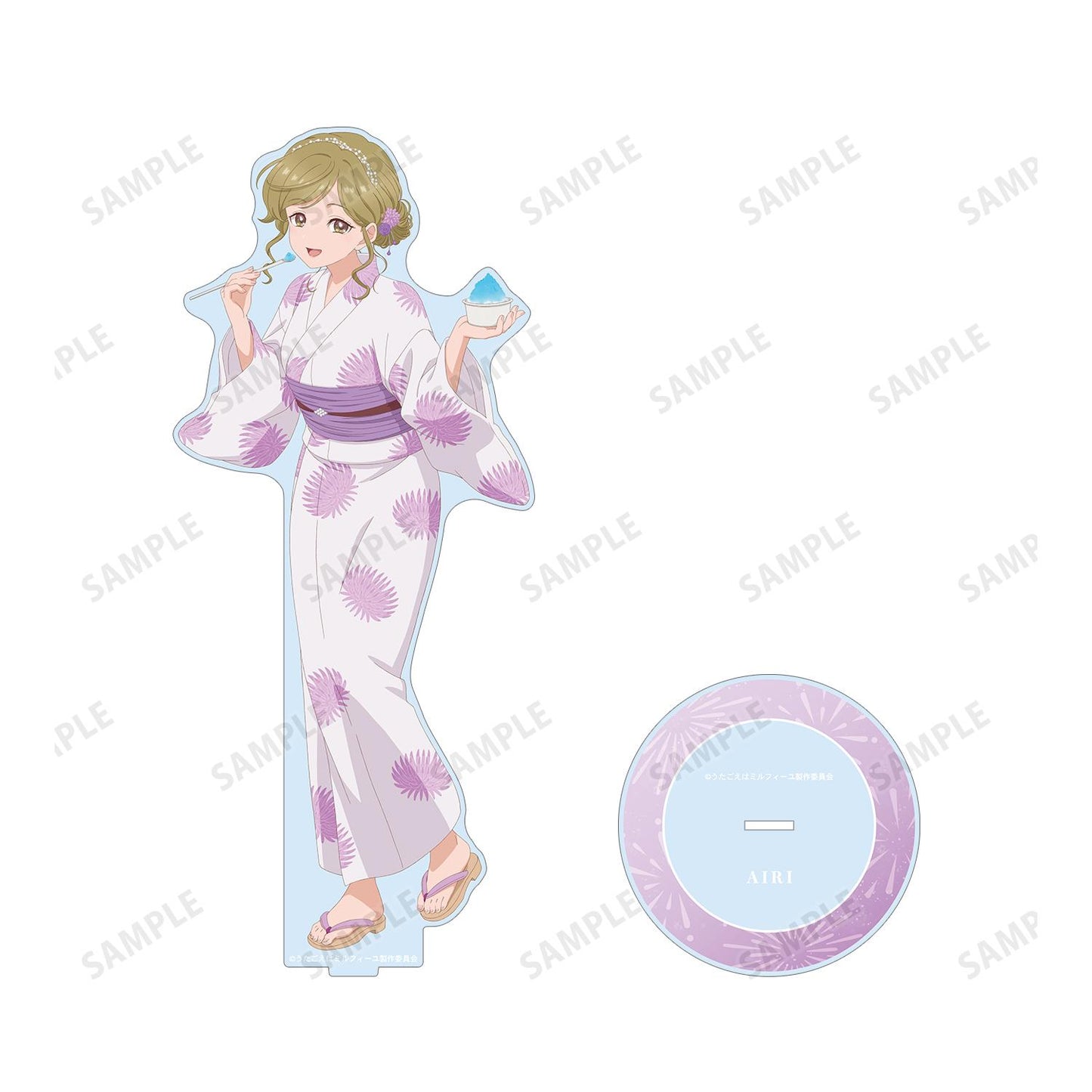 うたごえはミルフィーユ_描き下ろし アイリ 夏祭りver. 特大アクリルスタンド 翻譯結果: うたごえはミルフィーユ_原創插畫 愛莉 夏日祭典ver. 超大號亞克力立牌