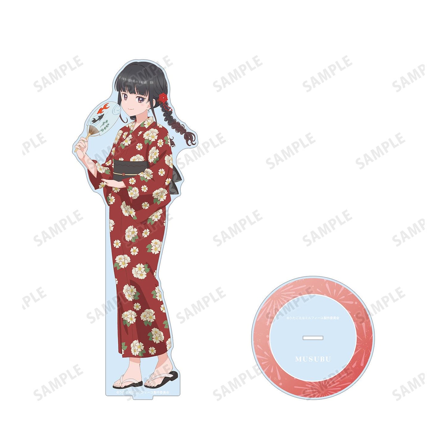うたごえはミルフィーユ_描き下ろし ムスブ 夏祭りver. 特大アクリルスタンド 歌聲是千層酥_新繪 穆斯布 夏日祭典ver. 超大亞克力立牌