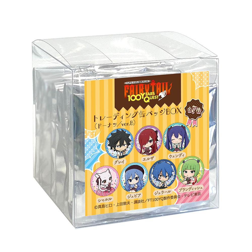 《FAIRY TAIL》100年任務 盒裝隨機徽章(甜甜圈款/ver.B)【BOX/7個裝】