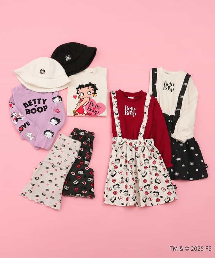 【Betty BoopTM】華夫格喇叭褲