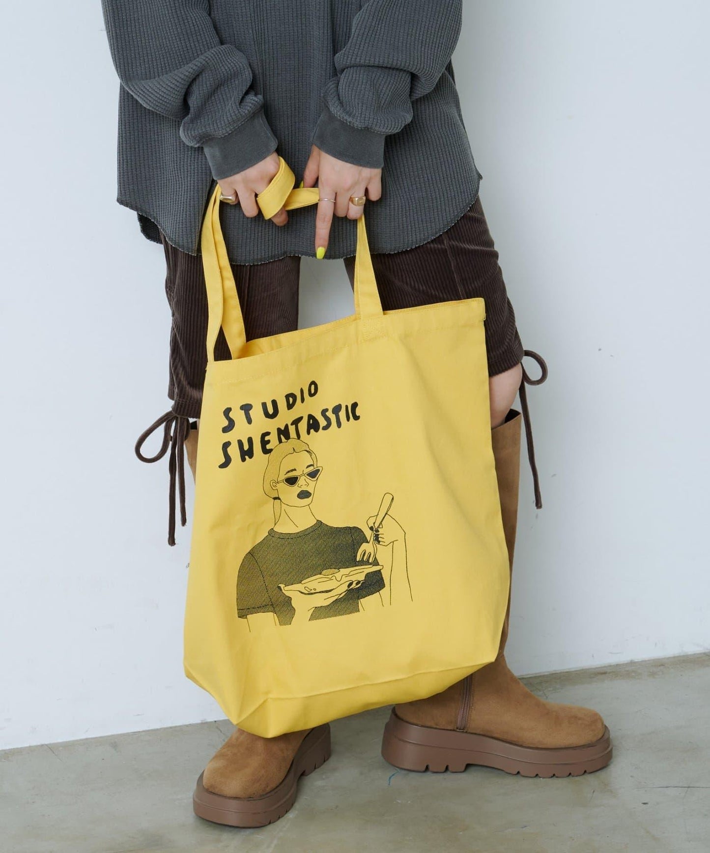 【WHIMSIC】Shentastic Studio絲網印刷手提包