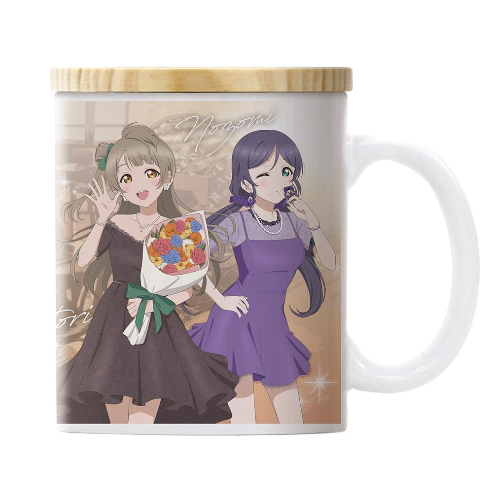 LoveLive! 小鳥&繪里&希&妮可 帶蓋全綵馬克杯 派對禮服2025版