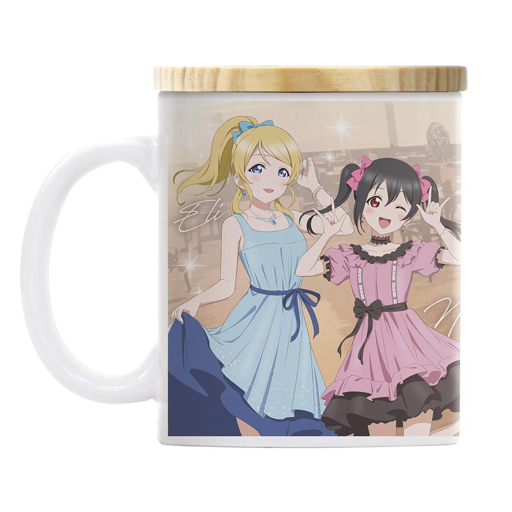 LoveLive! 小鳥&繪里&希&妮可 帶蓋全綵馬克杯 派對禮服2025版