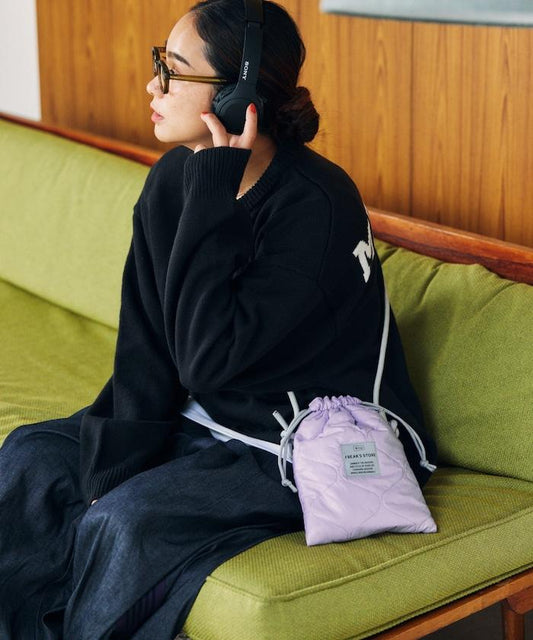 聯名 PUFFY 雙面2WAY單肩包 可翻轉雙面單肩包